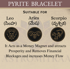 Natural Golden Pyrite Bracelet - 8mm (With Certificate)