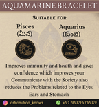 Natural Aquamarine Bracelet - 8mm (With Certificate)