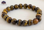 Natural Tigers Eye Bracelet - 8mm
