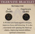 Natural Tigers Eye Bracelet - 8mm