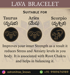 Natural Lava Bracelet- 8mm