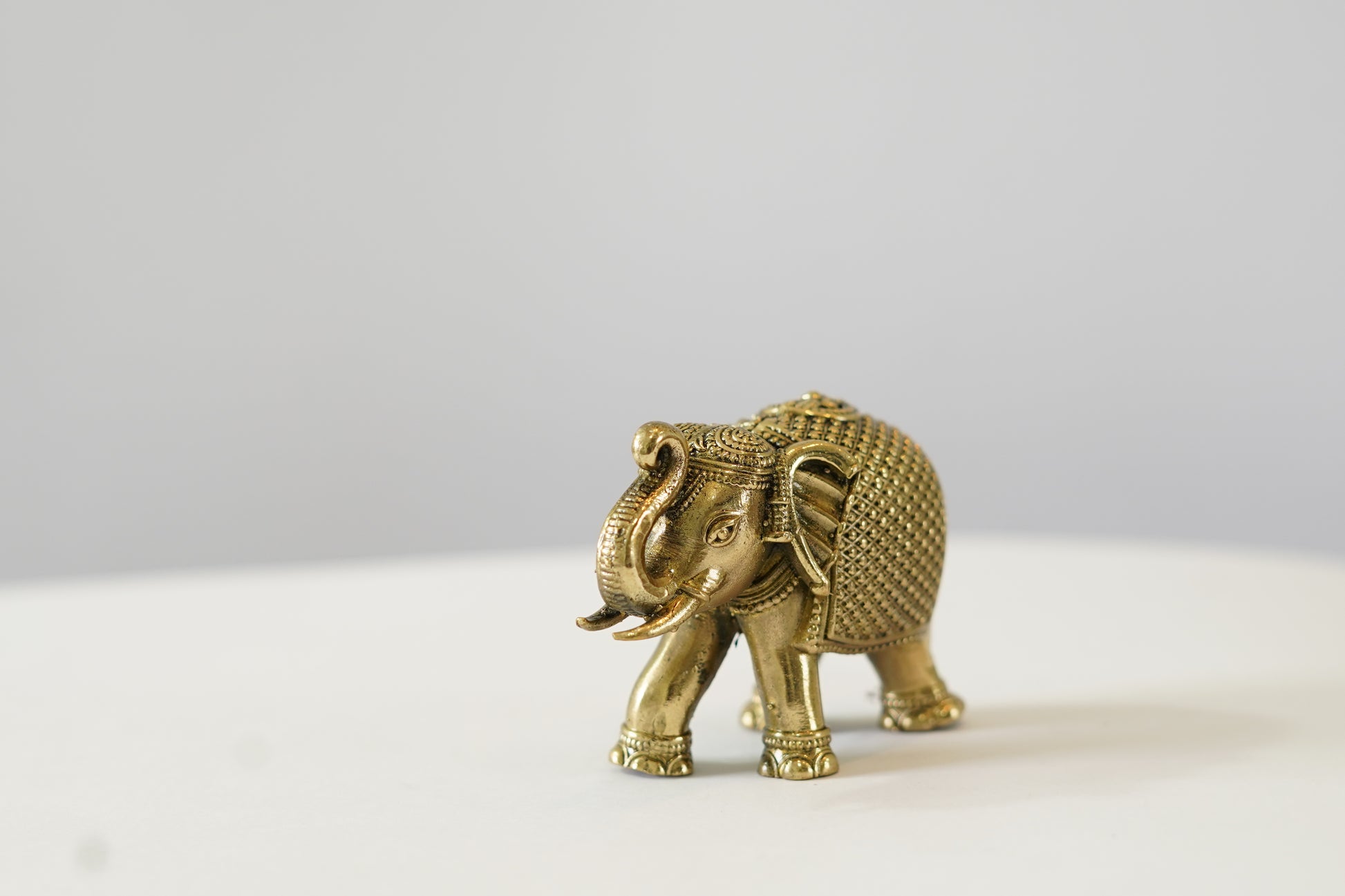 Brass Elephant Idol (Pack of 2)