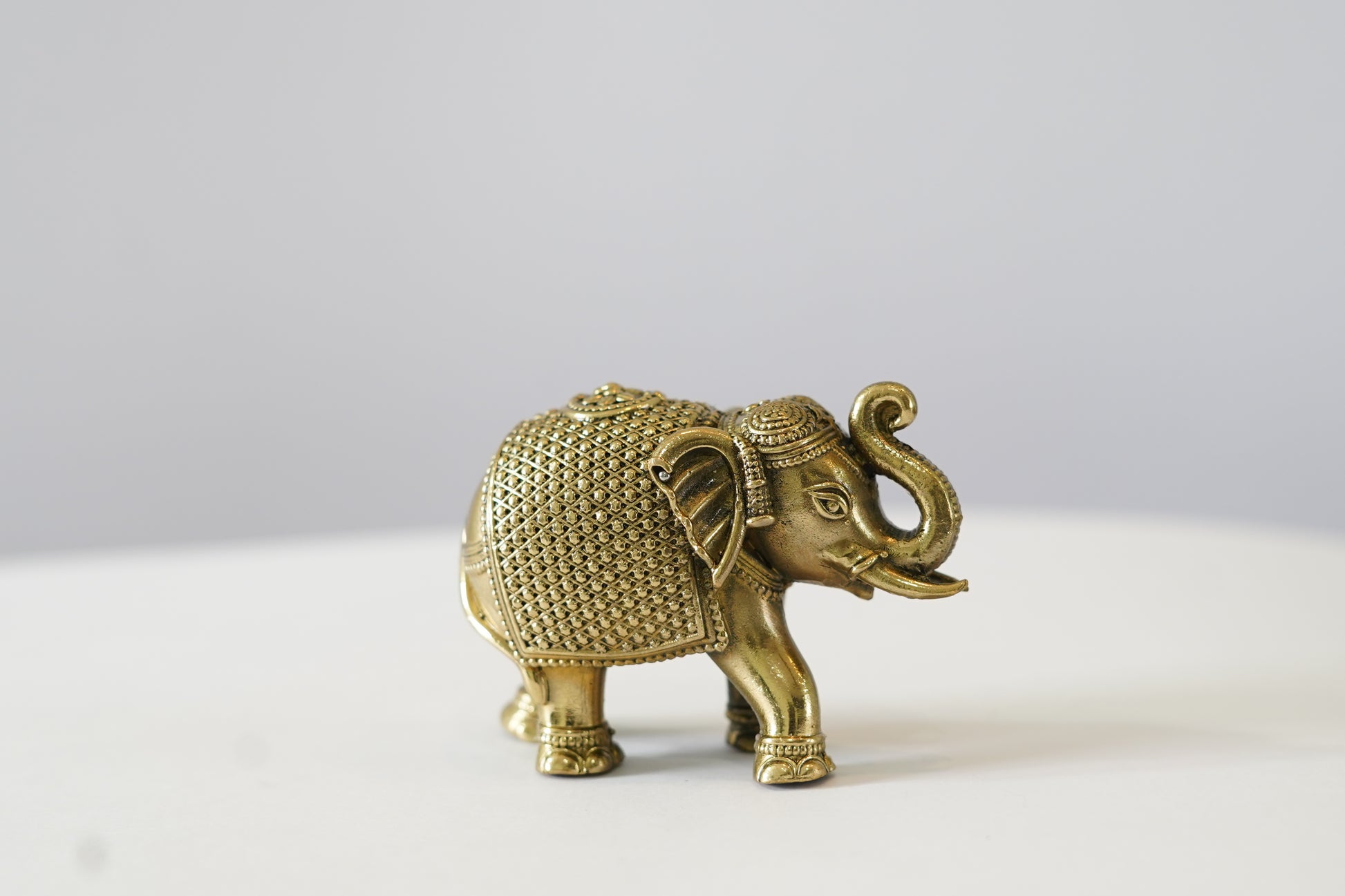 Brass Elephant Idol (Pack of 2)