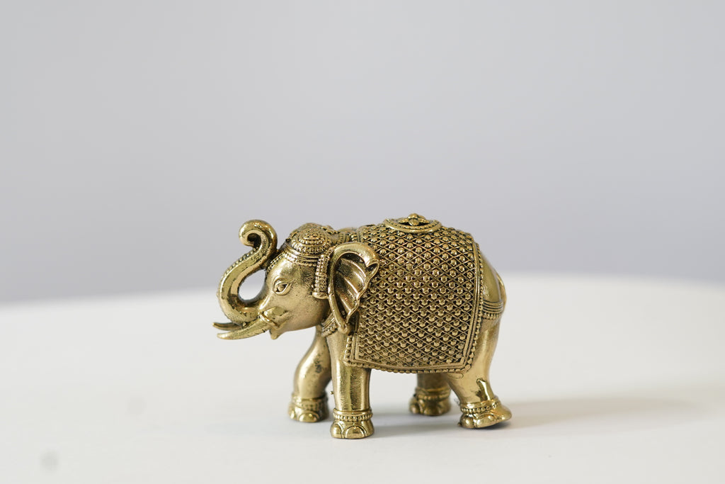 Brass Elephant Idol (Pack of 2)