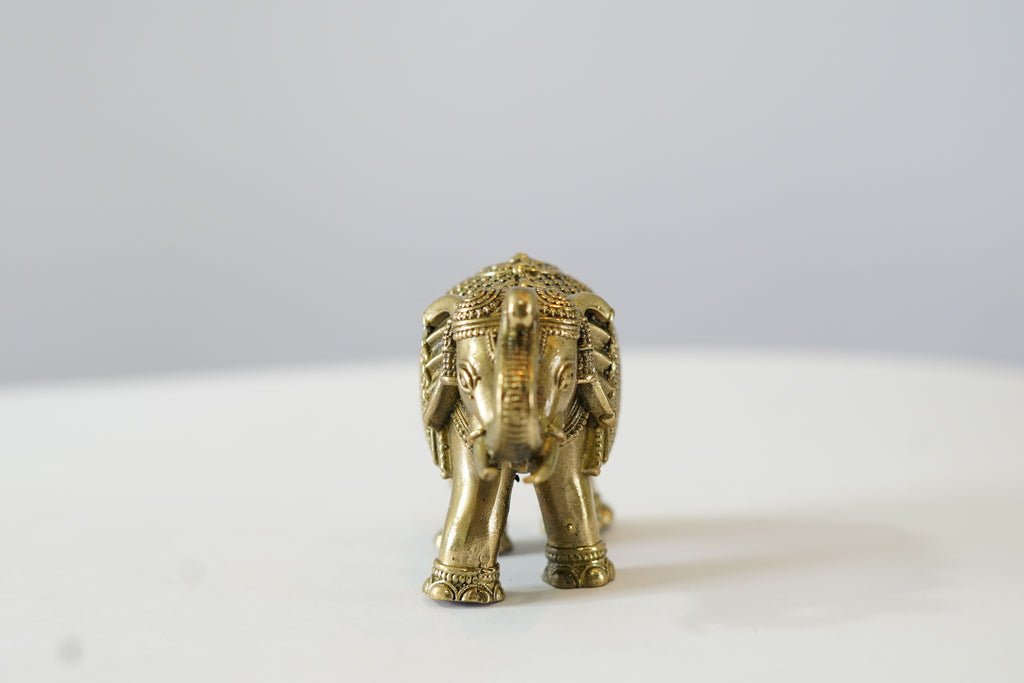Brass Elephant Idol (Pack of 2)