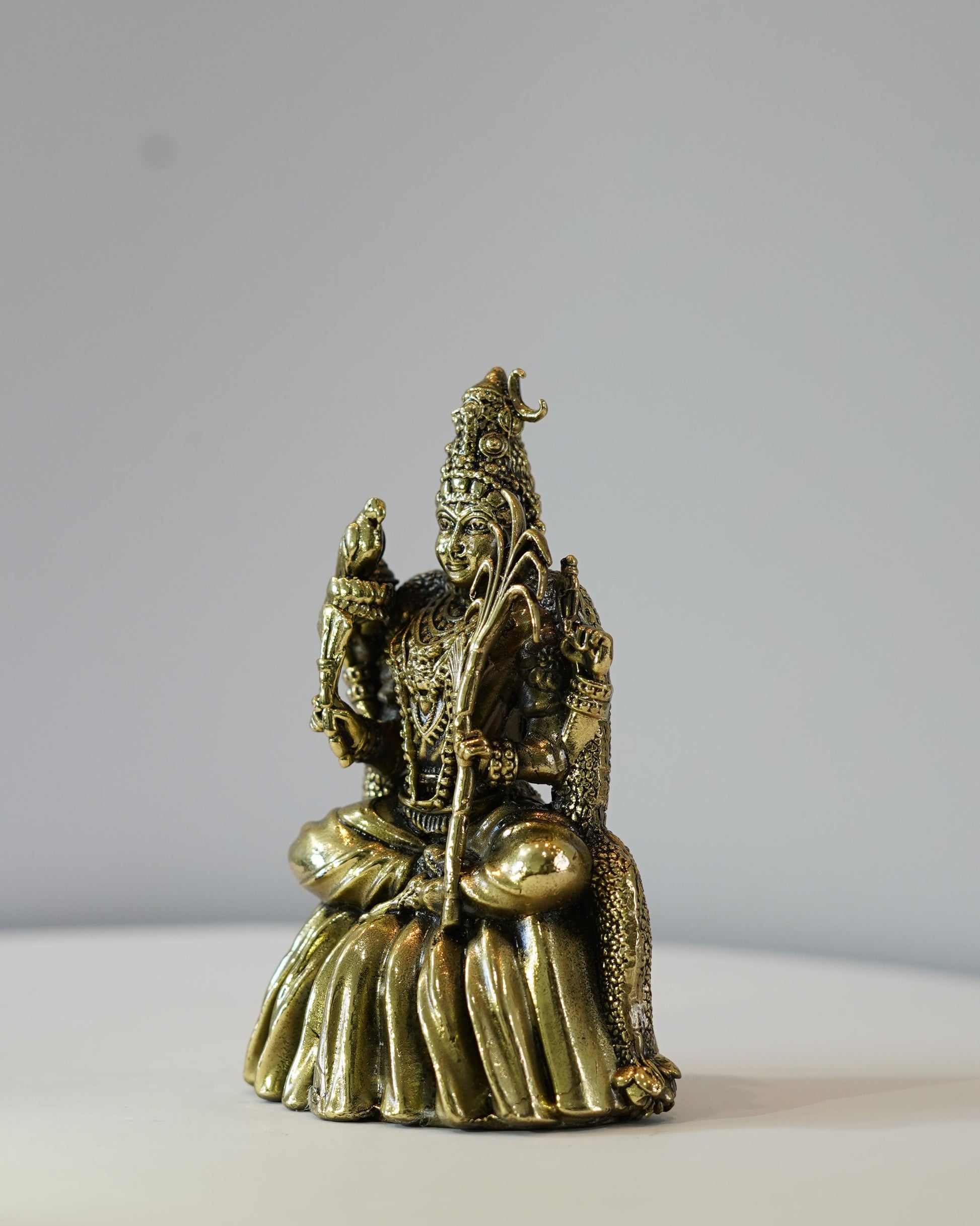 Brass Goddess Raja Rajeshwari Devi Idol