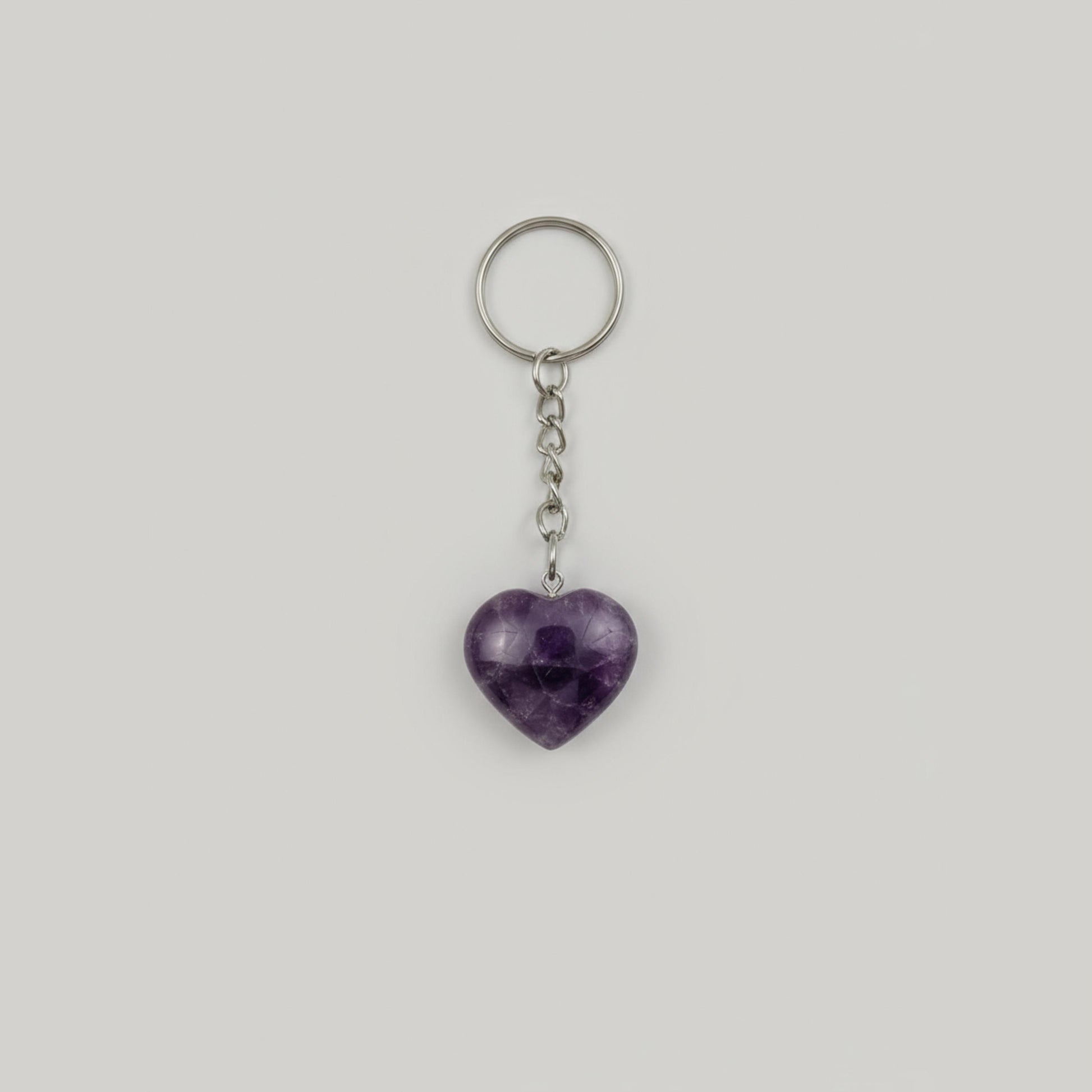 Amethyst Stone keychain