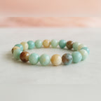 Natural Amazonite Bracelet - 8mm (With Certificate)