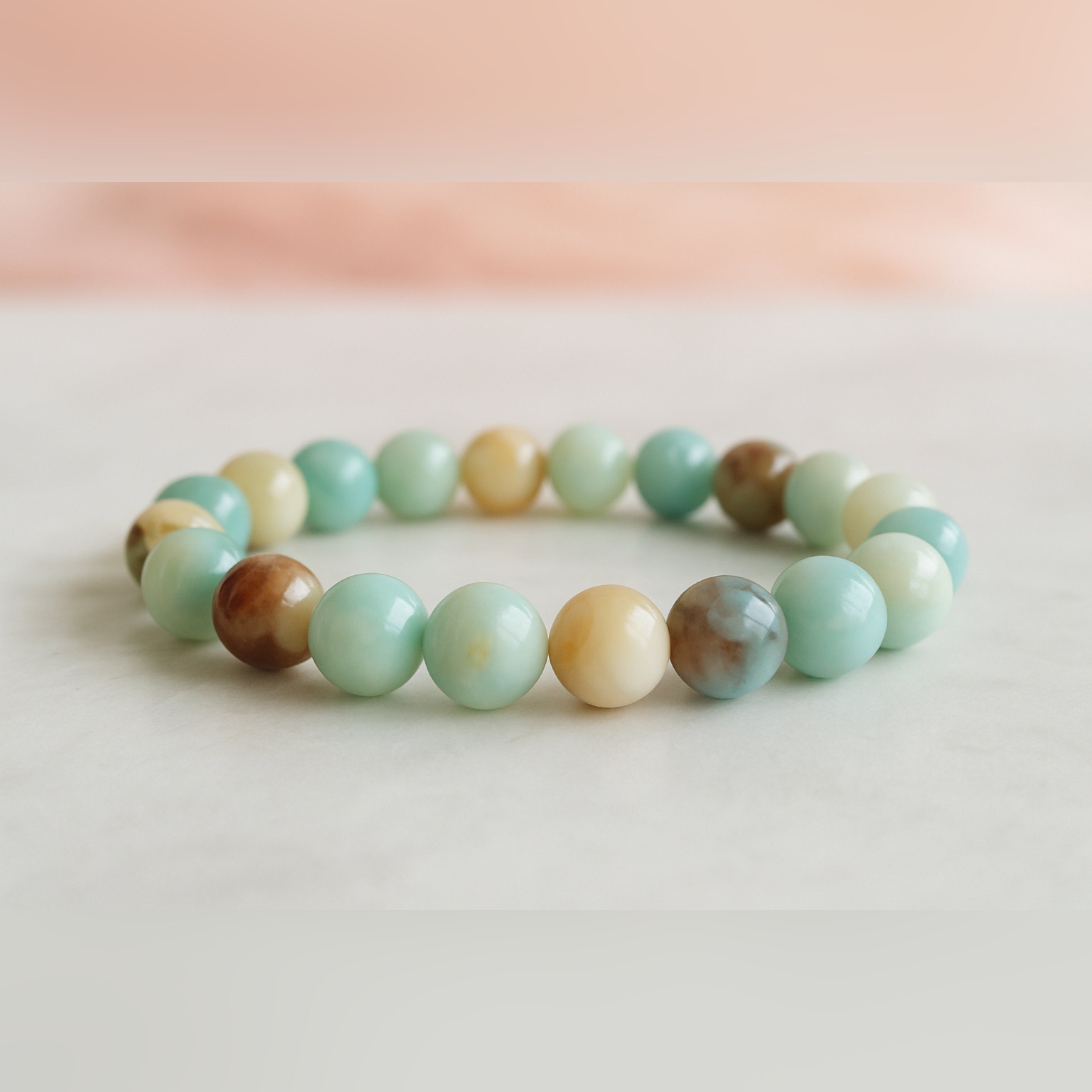 Natural Amazonite Bracelet - 8mm (With Certificate)