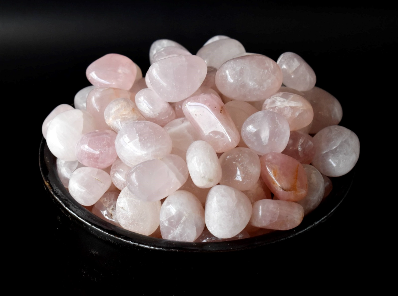 2 Crystal Quartz Tumble Stones - Medium