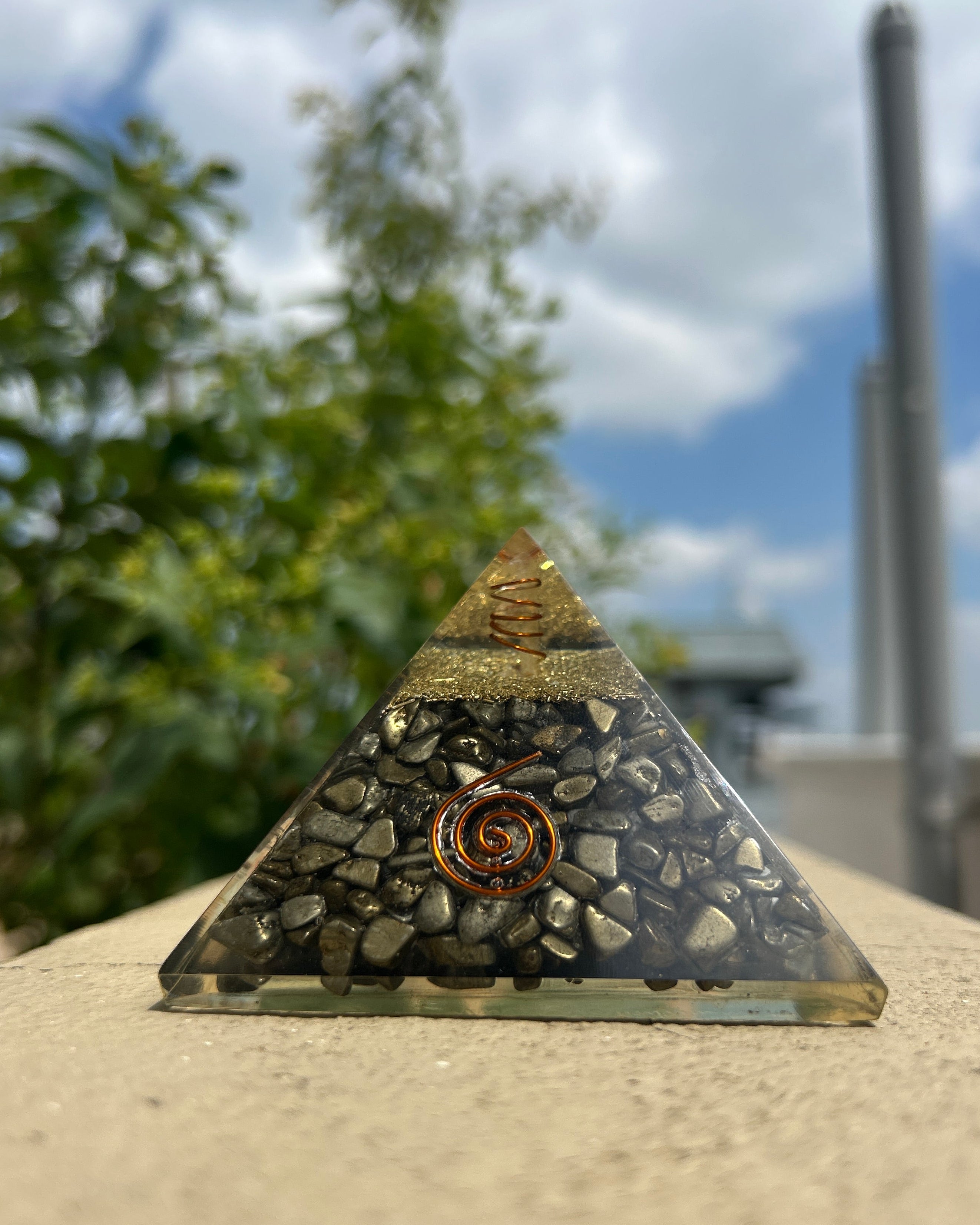 Pyrite Pyramid (Money Magnet)