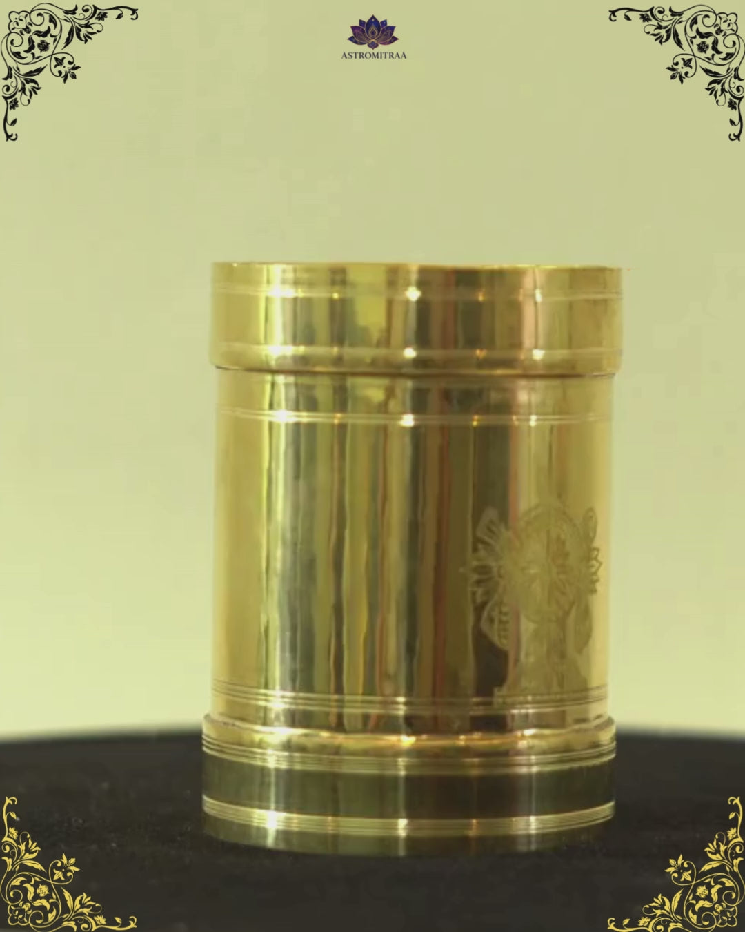 3.5" Brass Kubera Kuncham