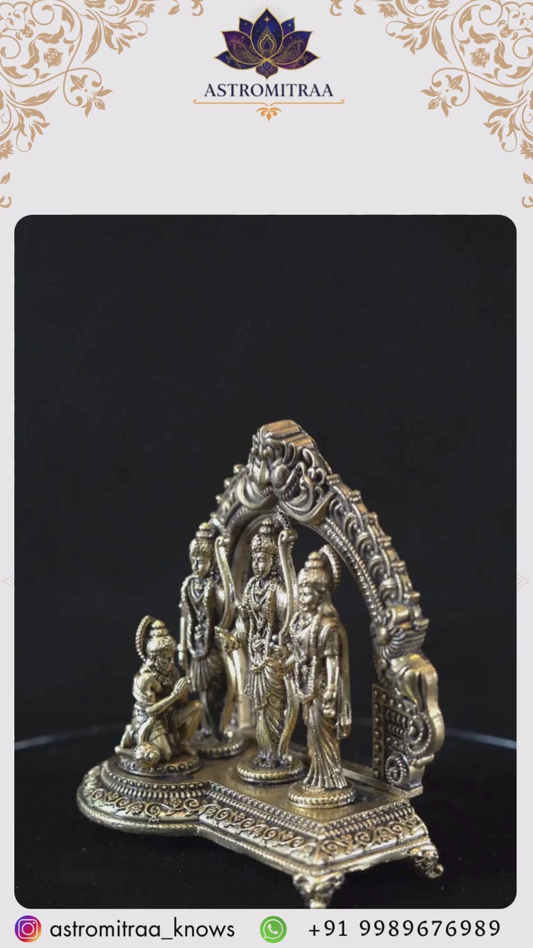 Brass Shri Ram Dharbar Statue