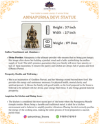 Brass Goddess Annapurna Devi Idol