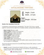 Brass Asta Lakshmi on Tortoise