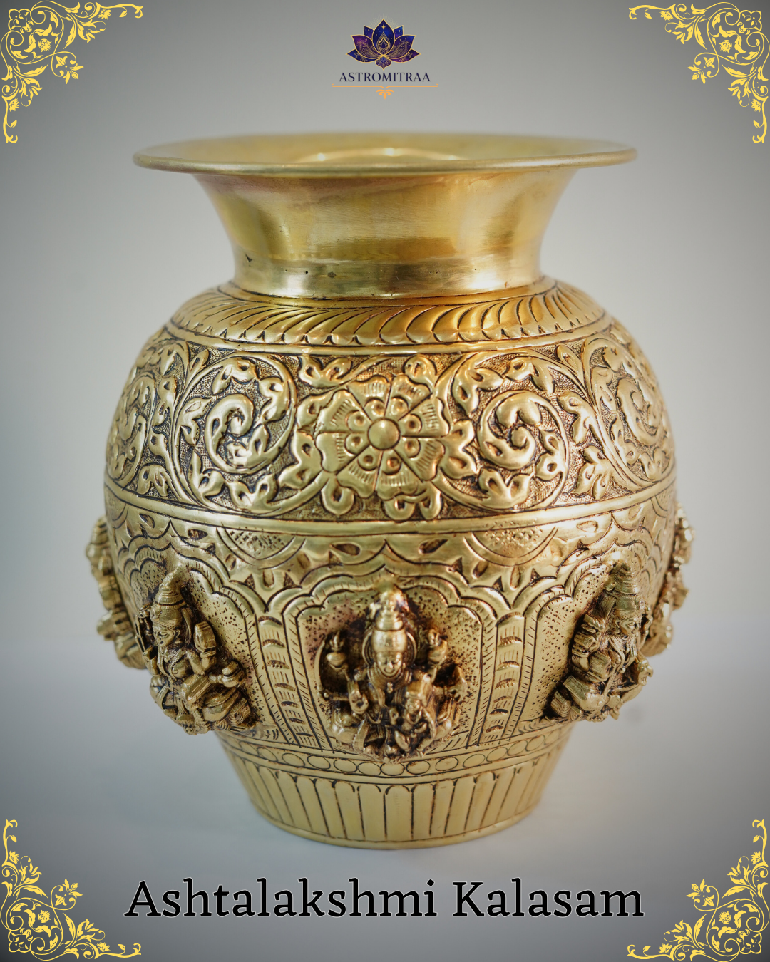 Ashtalakshmi Kalasam (Brass)