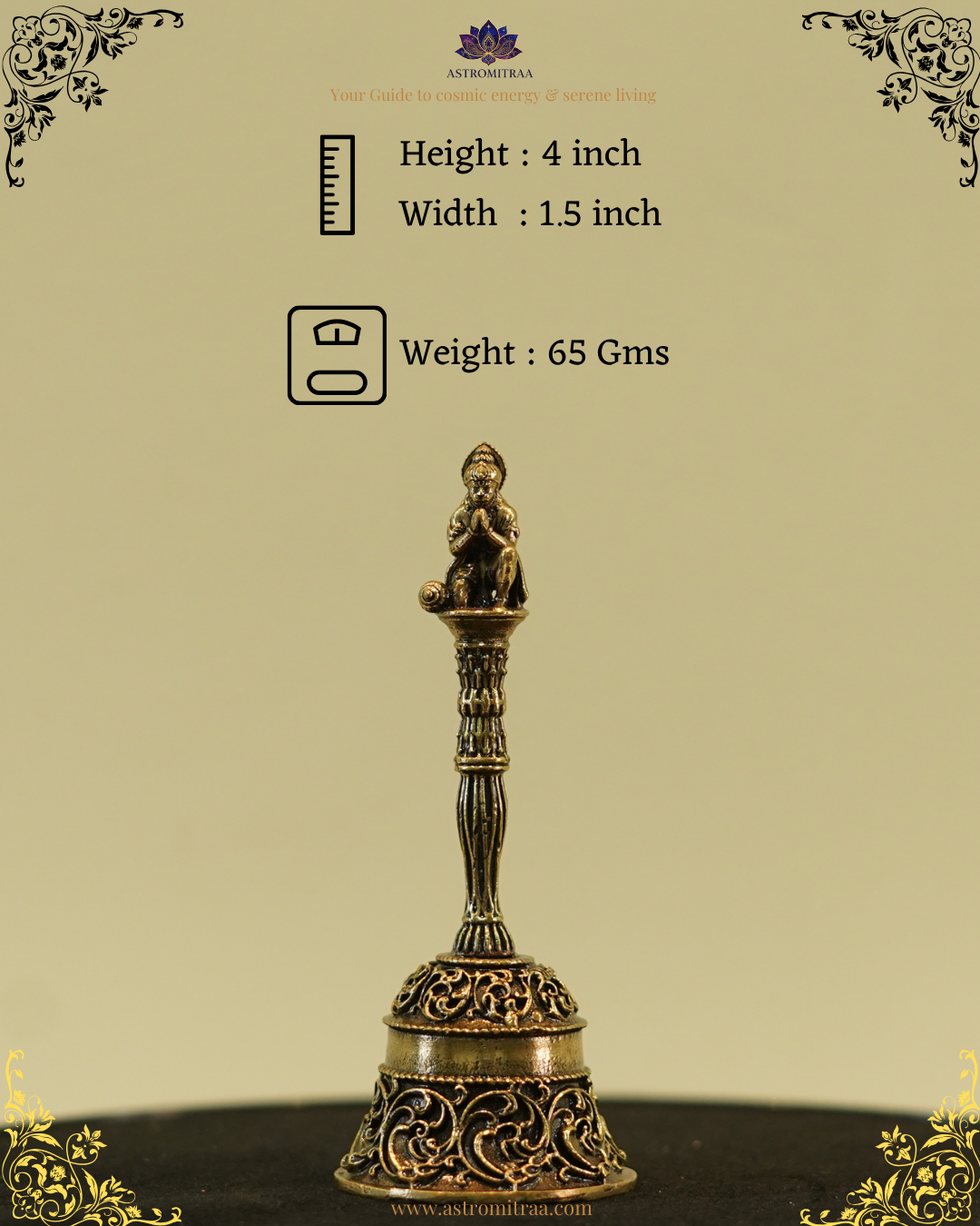 Brass Hanuman Ganta (Bell)