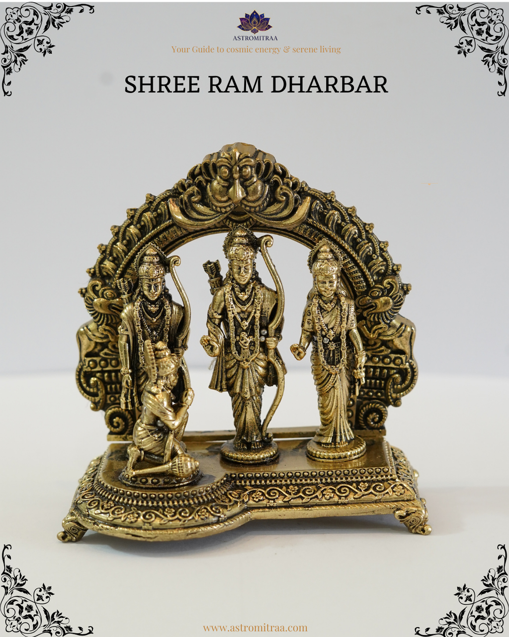Brass Shri Ram Dharbar Statue