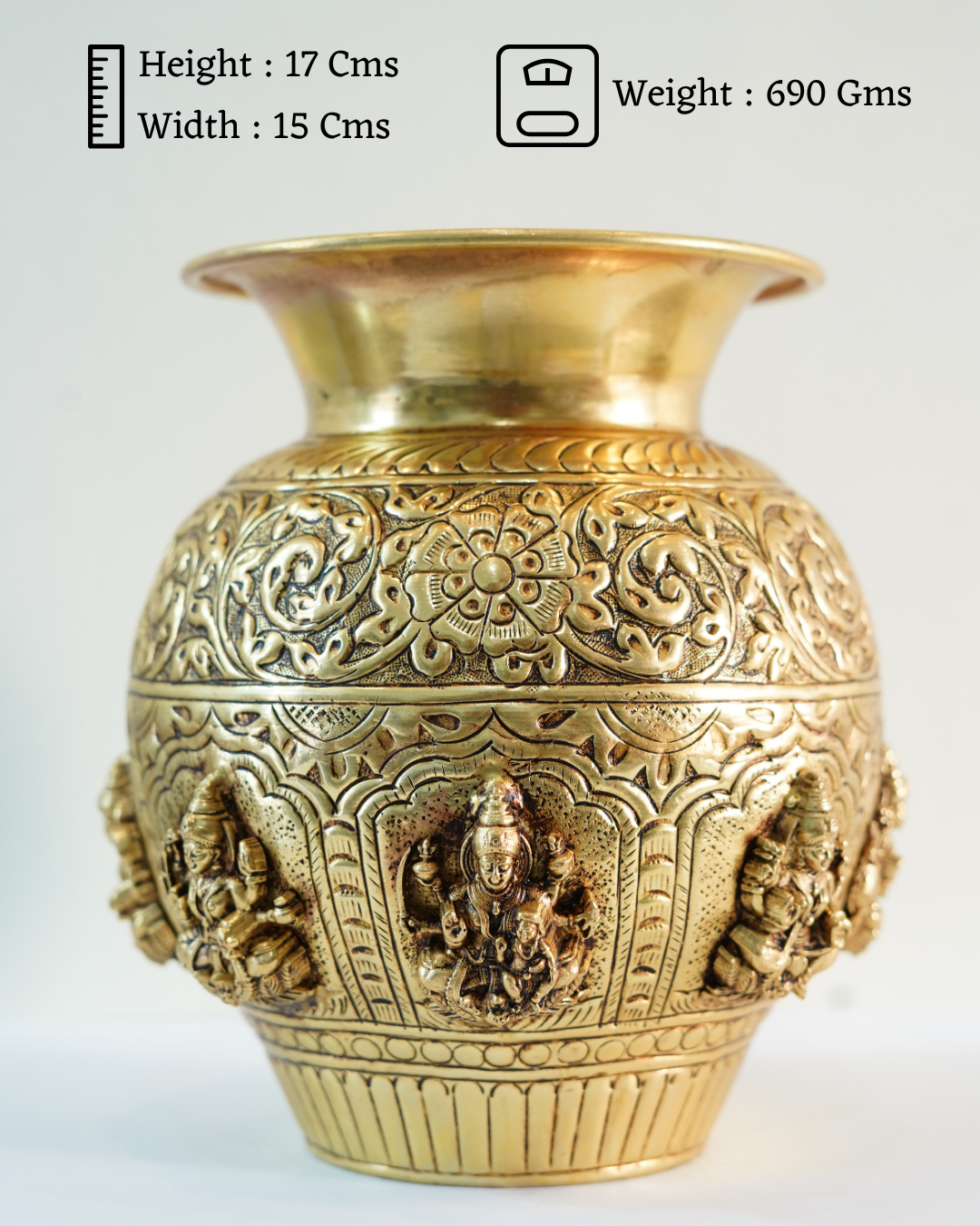 Ashtalakshmi Kalasam (Brass)