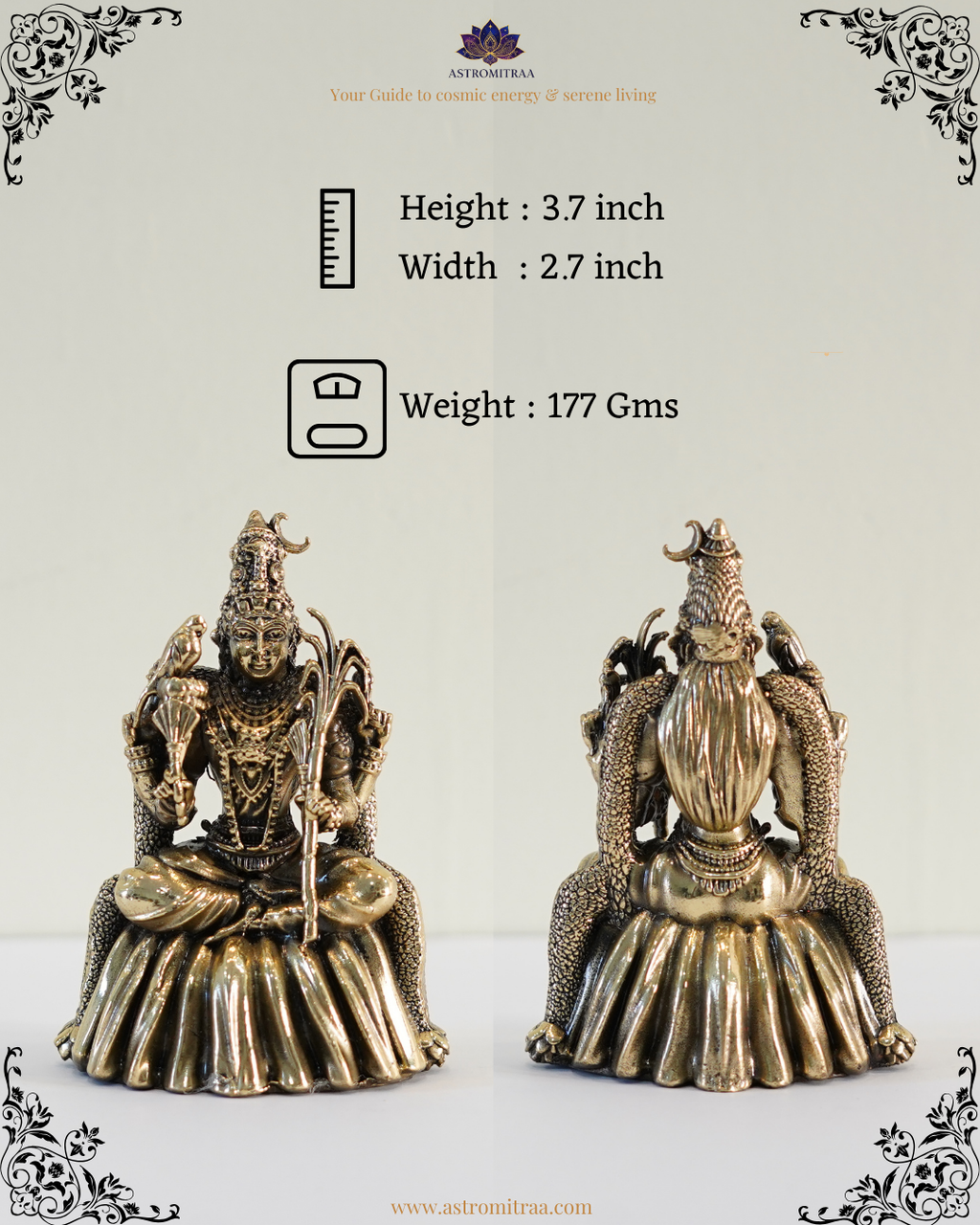 Brass Goddess Annapurna Devi Idol